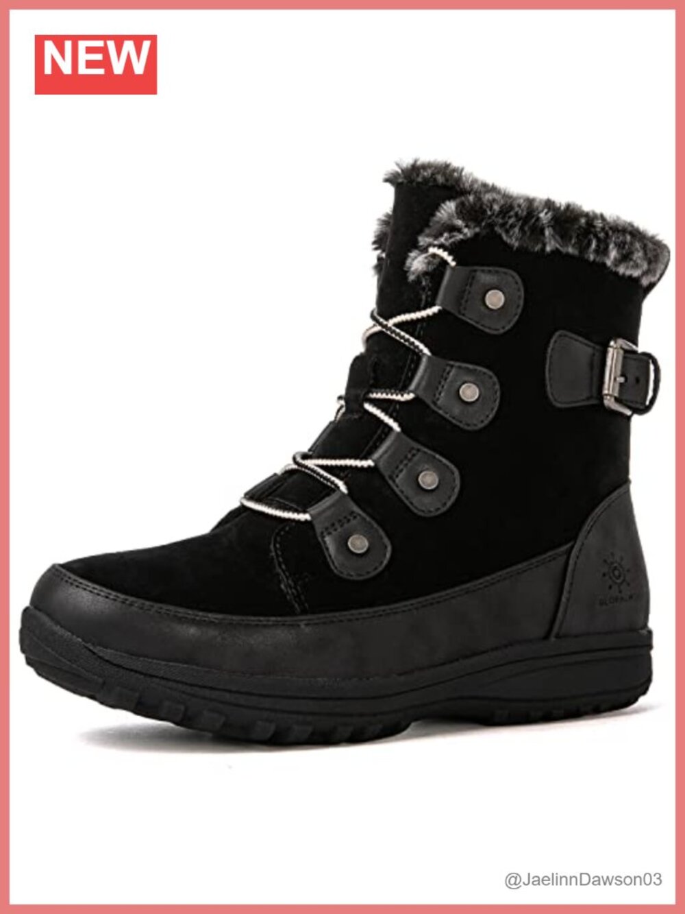 Women's Snow Boots Waterproof Faux Leather Faux Fur Lined Non-Slip Ankle Booties